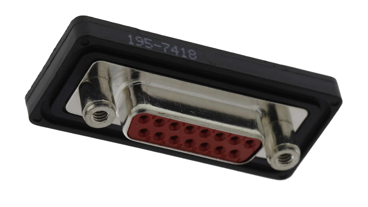 FCT from Molex FWD 15 Way Panel Mount D-sub Connector Socket