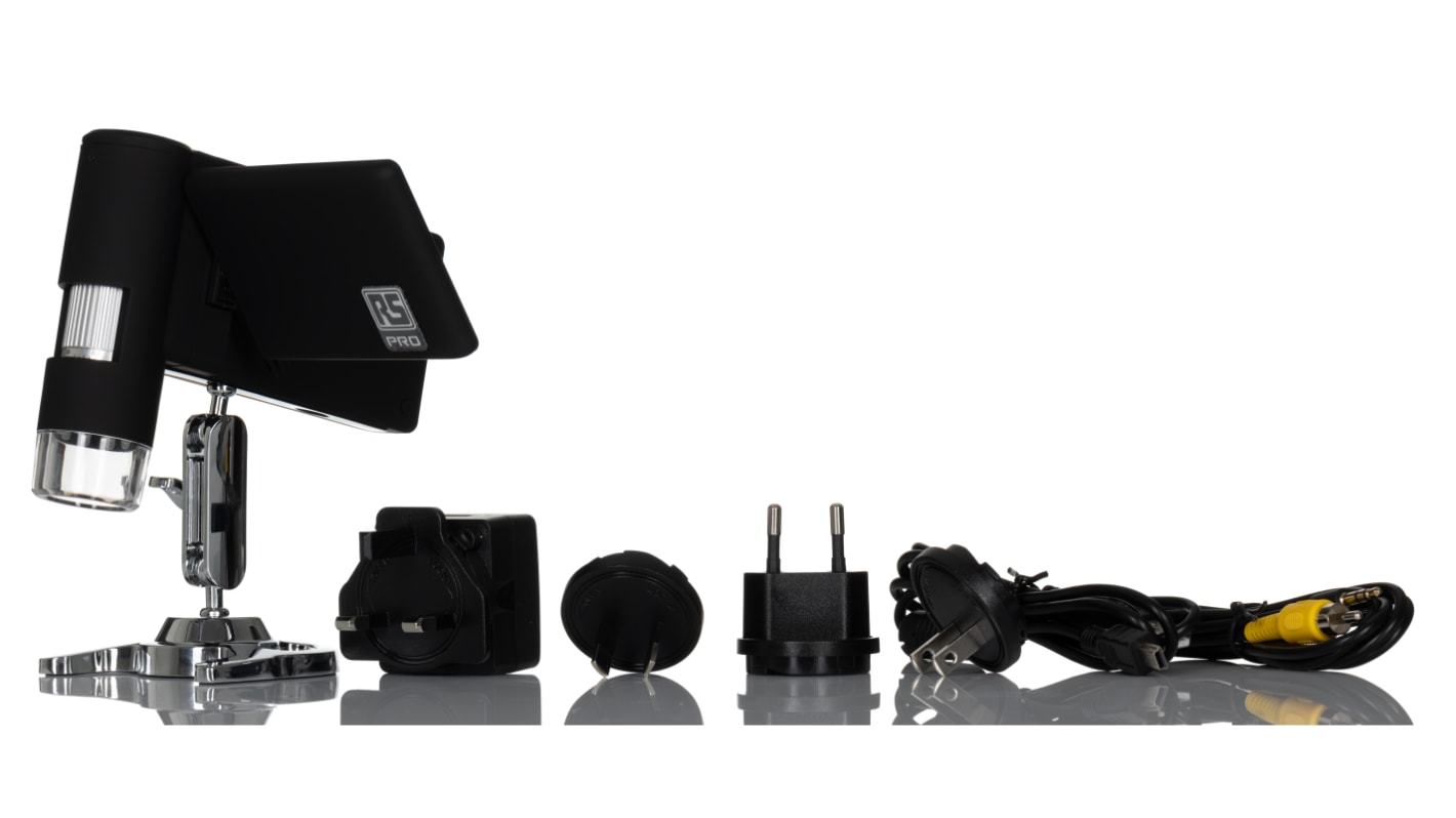 RS PRO USB Digital Microscope, 5M pixels, 10 → 300 Magnification RS