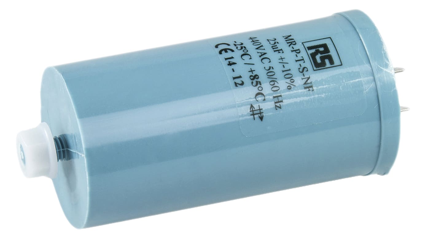 RS PRO Folienkondensator 25μF ±10% / 440V ac, Schraubmontage