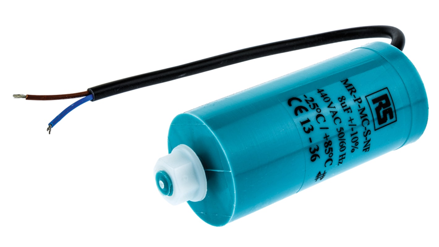 RS PRO Polypropylene Film Capacitor, 440V ac, ±10%, 8μF, Screw Mount