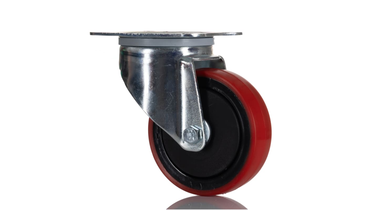 RS PRO Swivel Castor Wheel, 110kg Capacity, 100mm Wheel