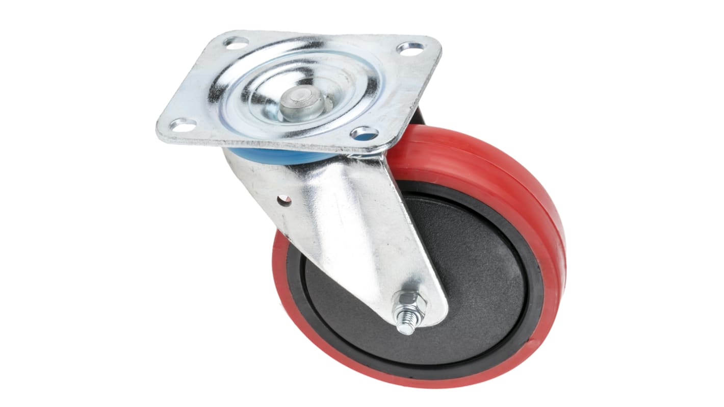 Roulette industrielle Pivotante RS PRO, Ø 125mm, 130kg