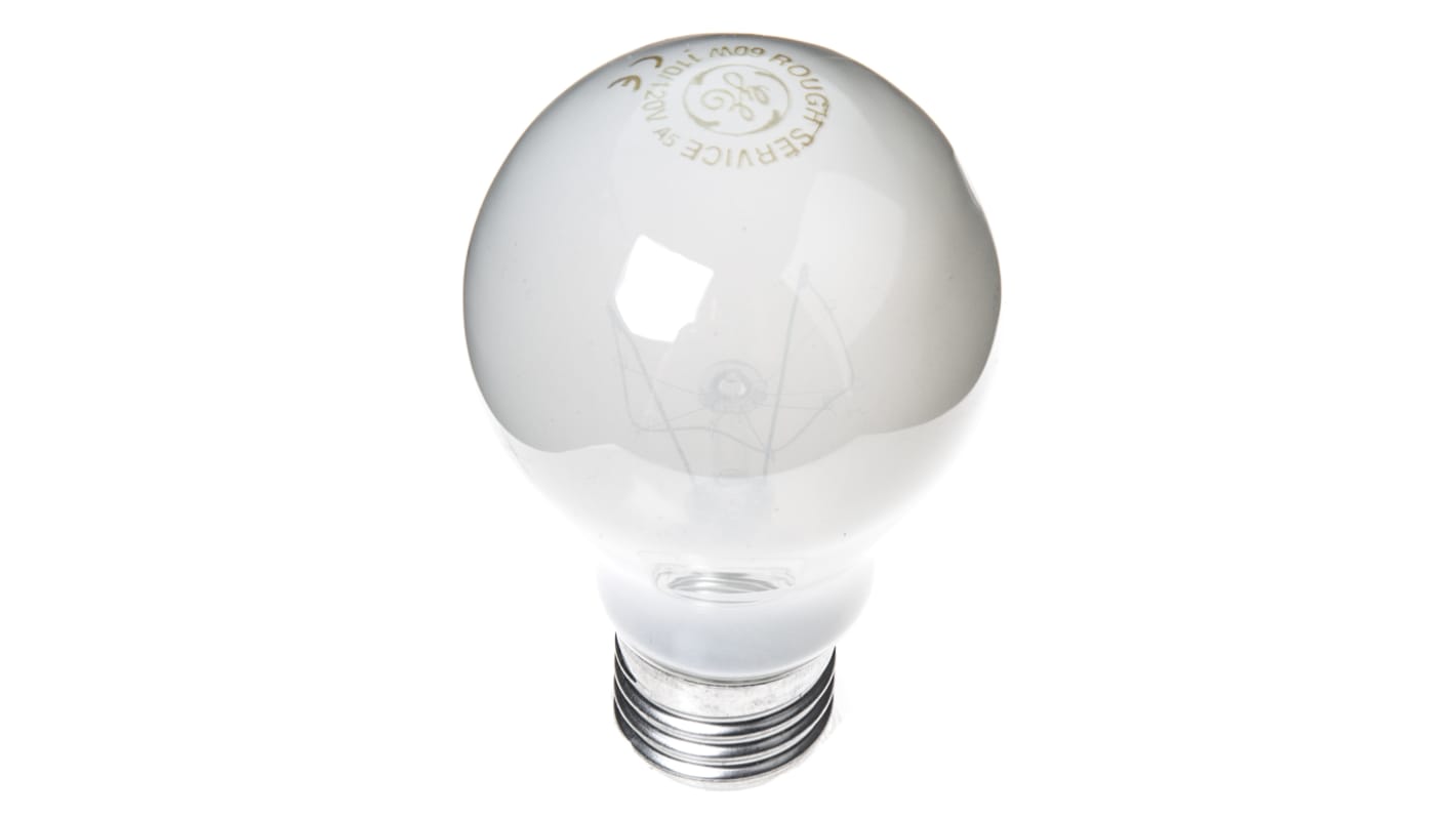 GE Glühlampe Mattiert, 120 V / 60 W, E27 Sockel