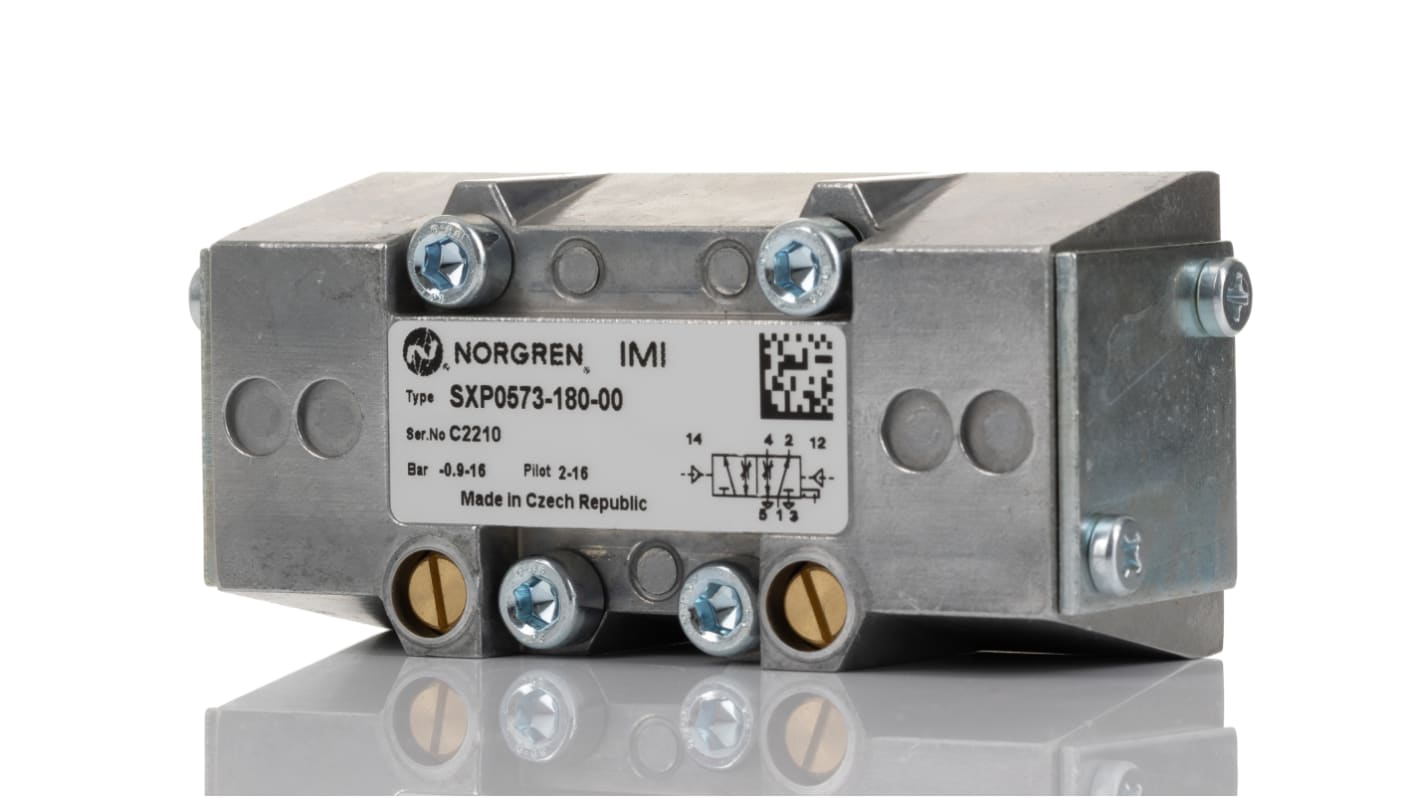 Norgren SXP SXP0573-180-00B Pneumatik-Magnetventil 5/2 Verteiler, Pneumatisch/Pneumatisch-betätigt