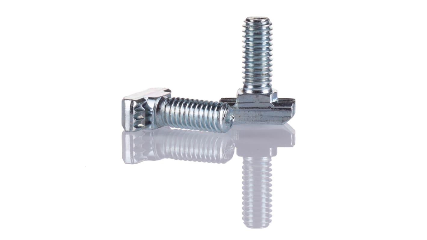 Bosch Rexroth M8 T-Head Bolt Connecting Component, Strut Profile 40 mm, 45 mm, 50 mm, 60 mm, Groove Size 10mm