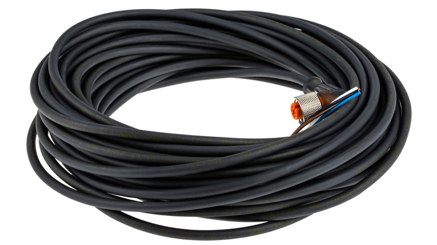 Lumberg Automation Right Angle Female 4 way M12 to Unterminated Sensor Actuator Cable, 15m