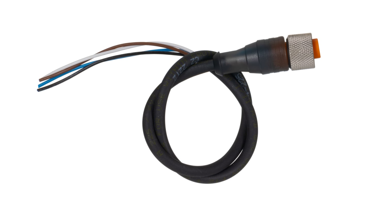 Lumberg Automation Straight Female 4 way M12 to Unterminated Sensor Actuator Cable, 300mm