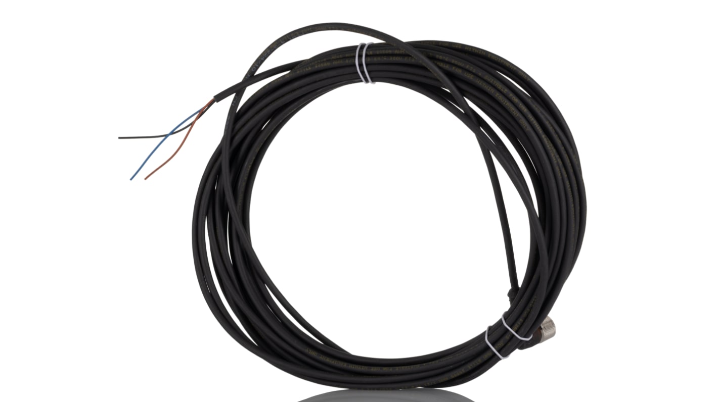 Cable de conexión Lumberg Automation, con. A M12 Hembra, 4 polos, con. B Sin terminación, cod.: A, long. 10m, 230 V