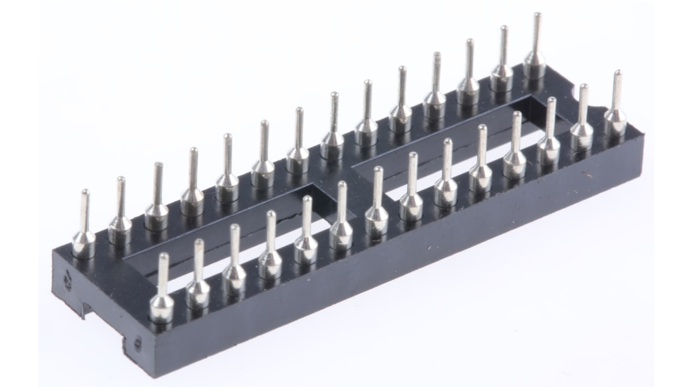 Winslow DIL-Sockel, 28-Pin Durchsteck Gedreht Zinn, Raster 2.54mm Offene Bauform