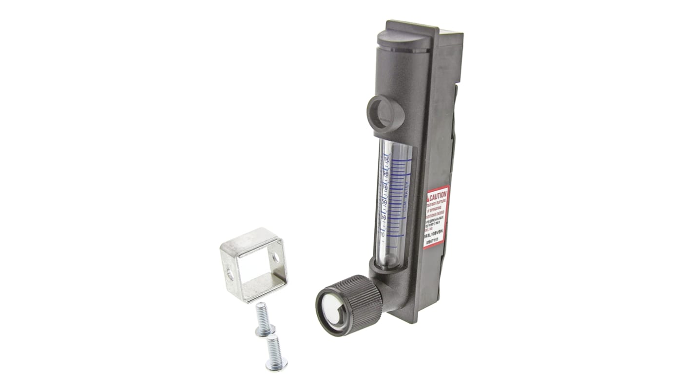 Key Instruments MR3000 Series Variable Area Flow Meter for Liquid, 5 ccm Min, 110 cm³/min Max