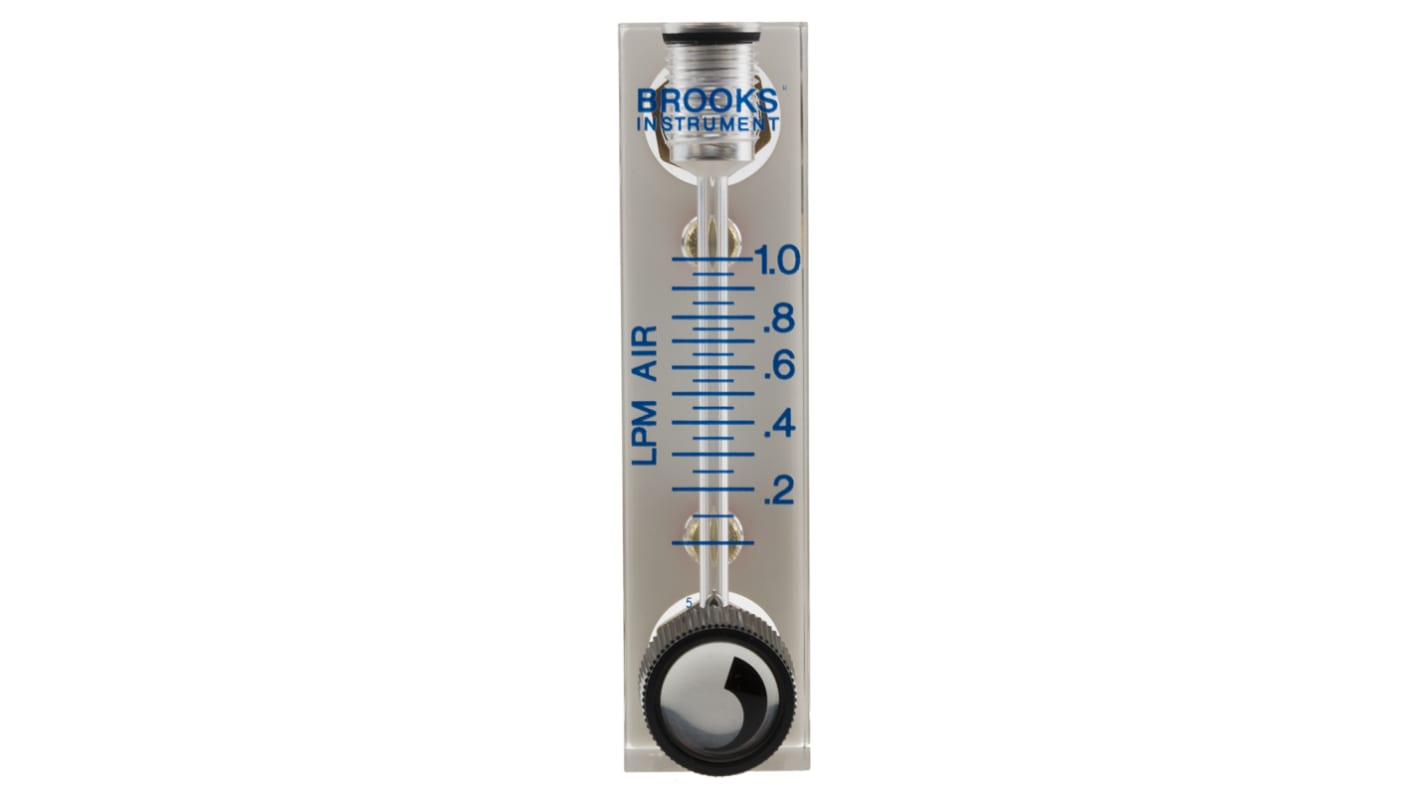 Key Instruments FR2000 Series Variable Area Flow Meter for Gas, 0.1 L/min Min, 1 L/min Max