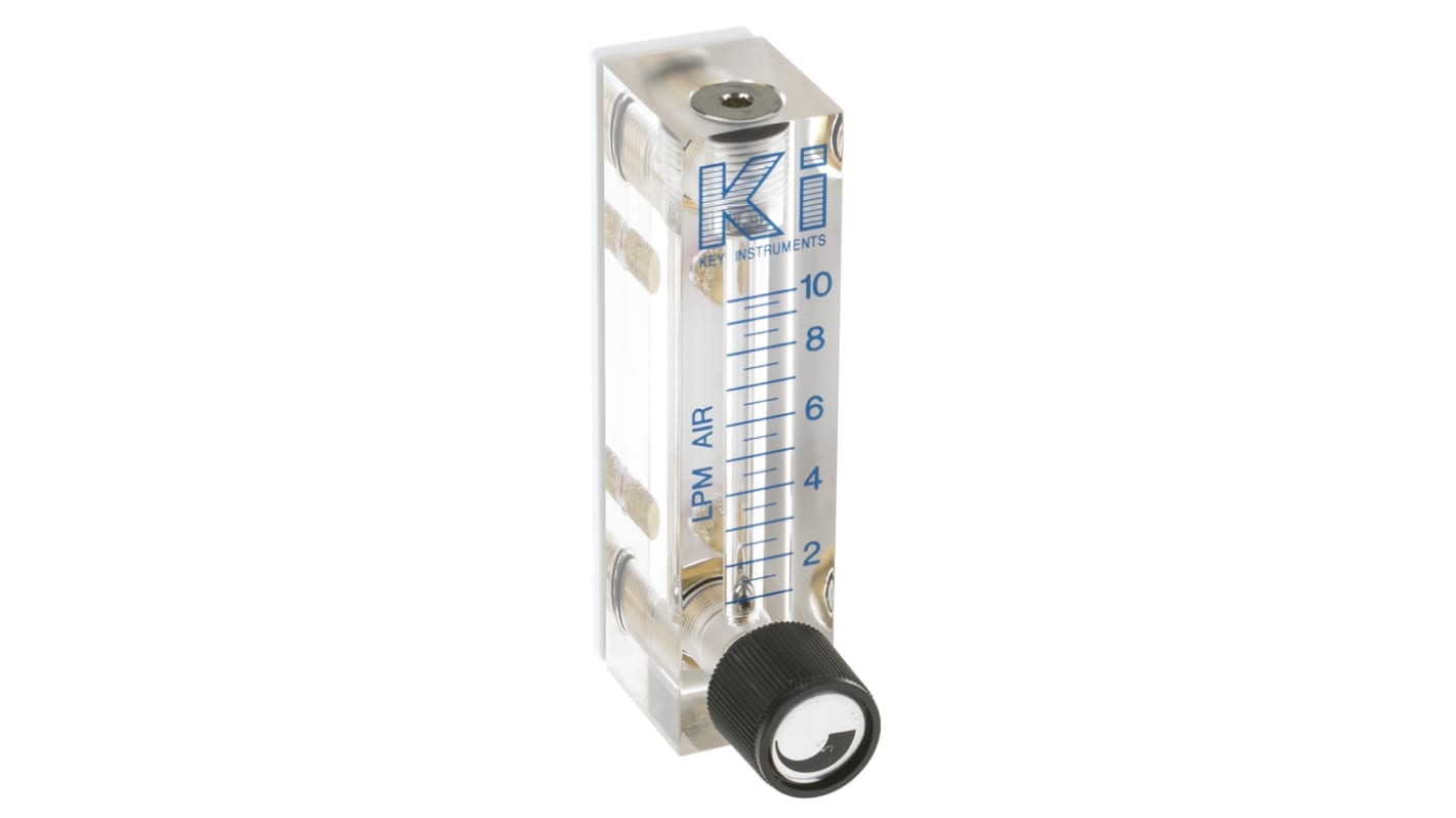 Caudalímetro Key Instruments FR2000 para Gas , 1 L/min → 10 L/min, 6.89bar, Ø tubería 1/8 in