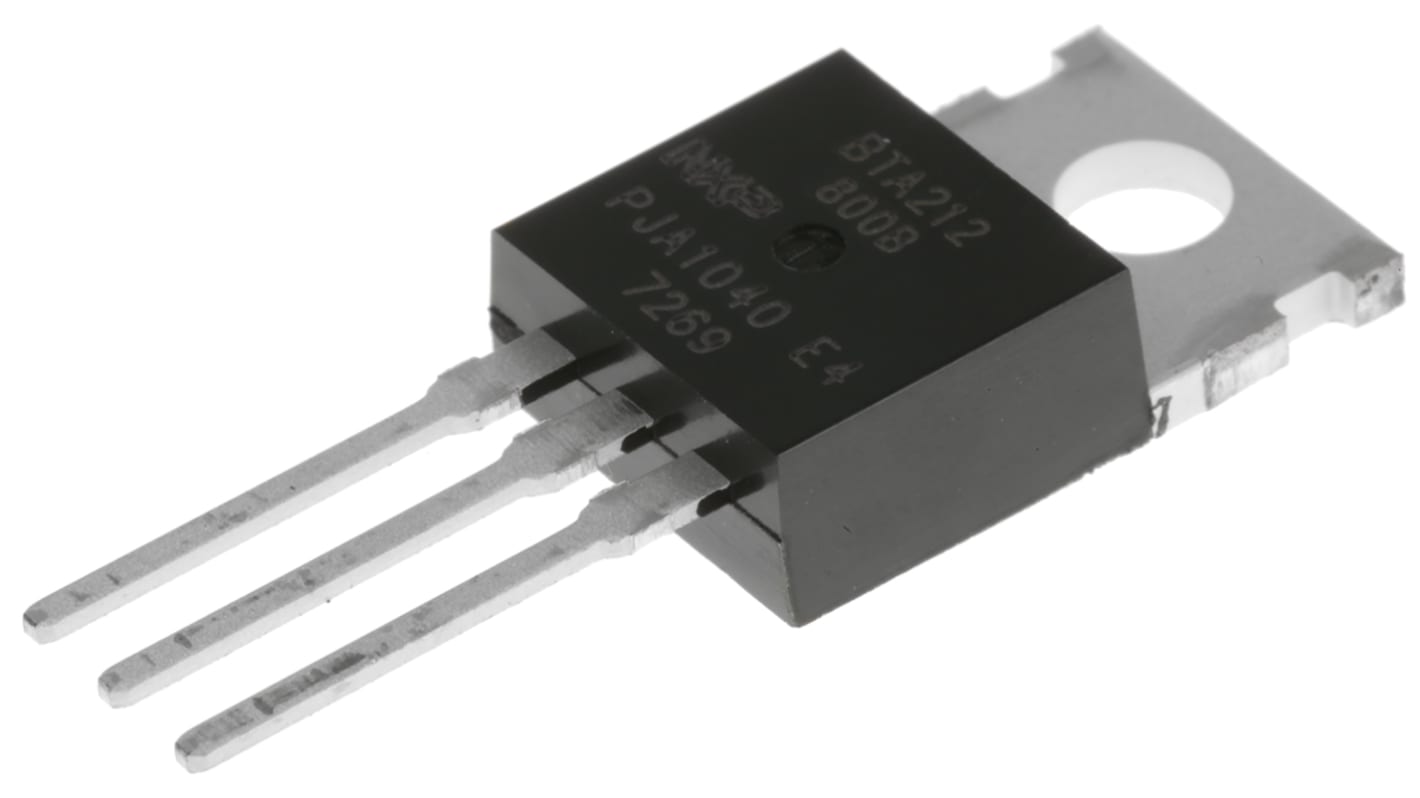WeEn Semiconductors Co., Ltd Through Hole, 3-pin, TRIAC, 800V, Gate Trigger 1.5V 800V
