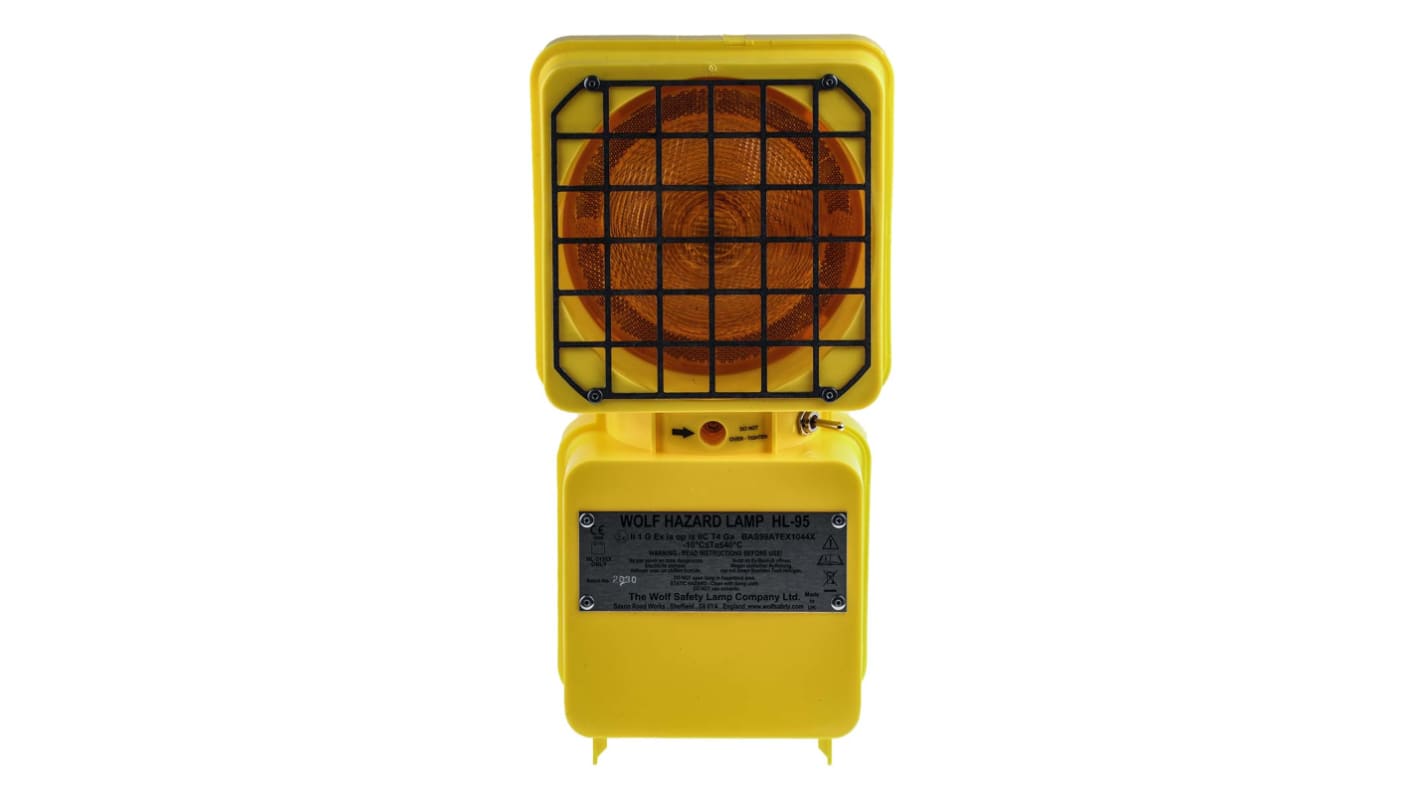 Wolf Safety HL95, LED Dauer Signalleuchte Orange, 5,6 V dc x 140mm, ATEX-Zulassung