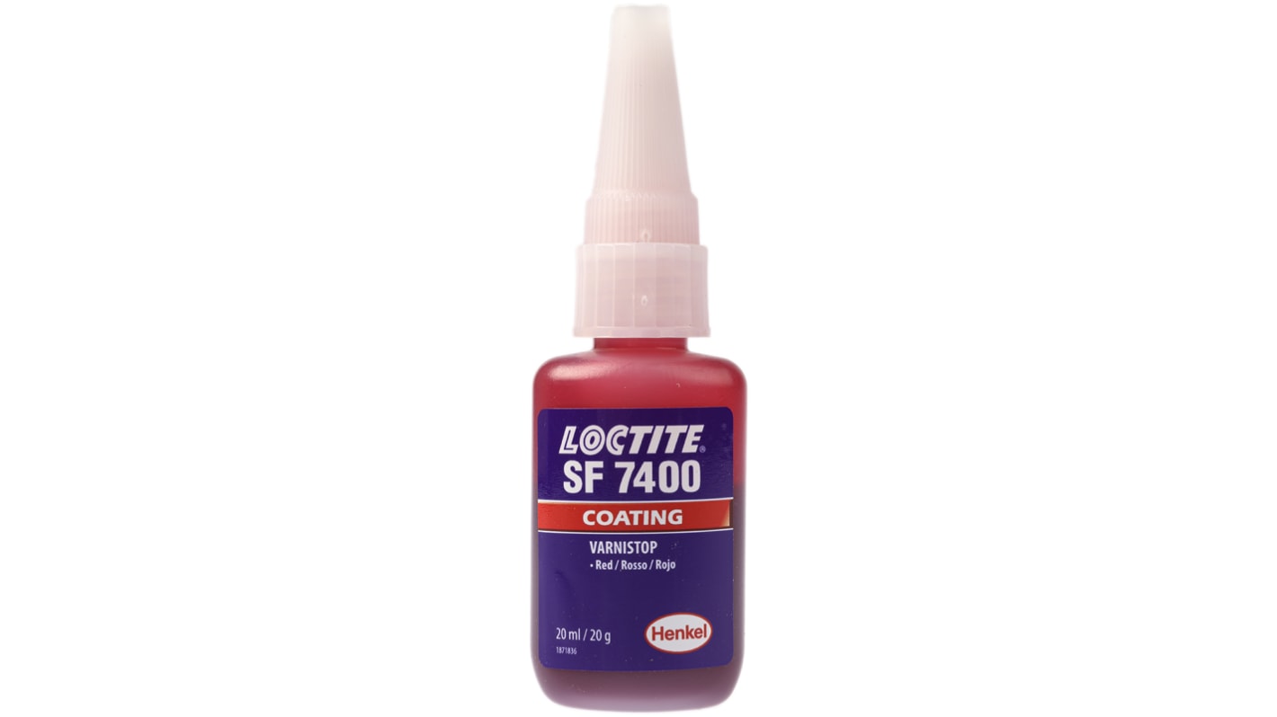 Frein filet Loctite Rouge Varnistop 7400, Durcissement 6 h, 20 ml