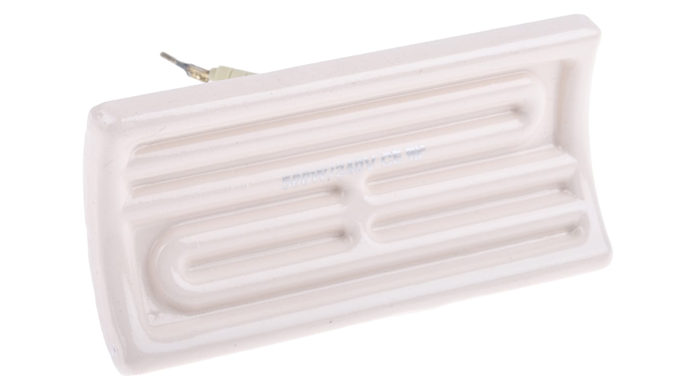 Ceramiczny element grzewczy 500 W 230 V AC długość 122mm Wygięty element ceramiczny