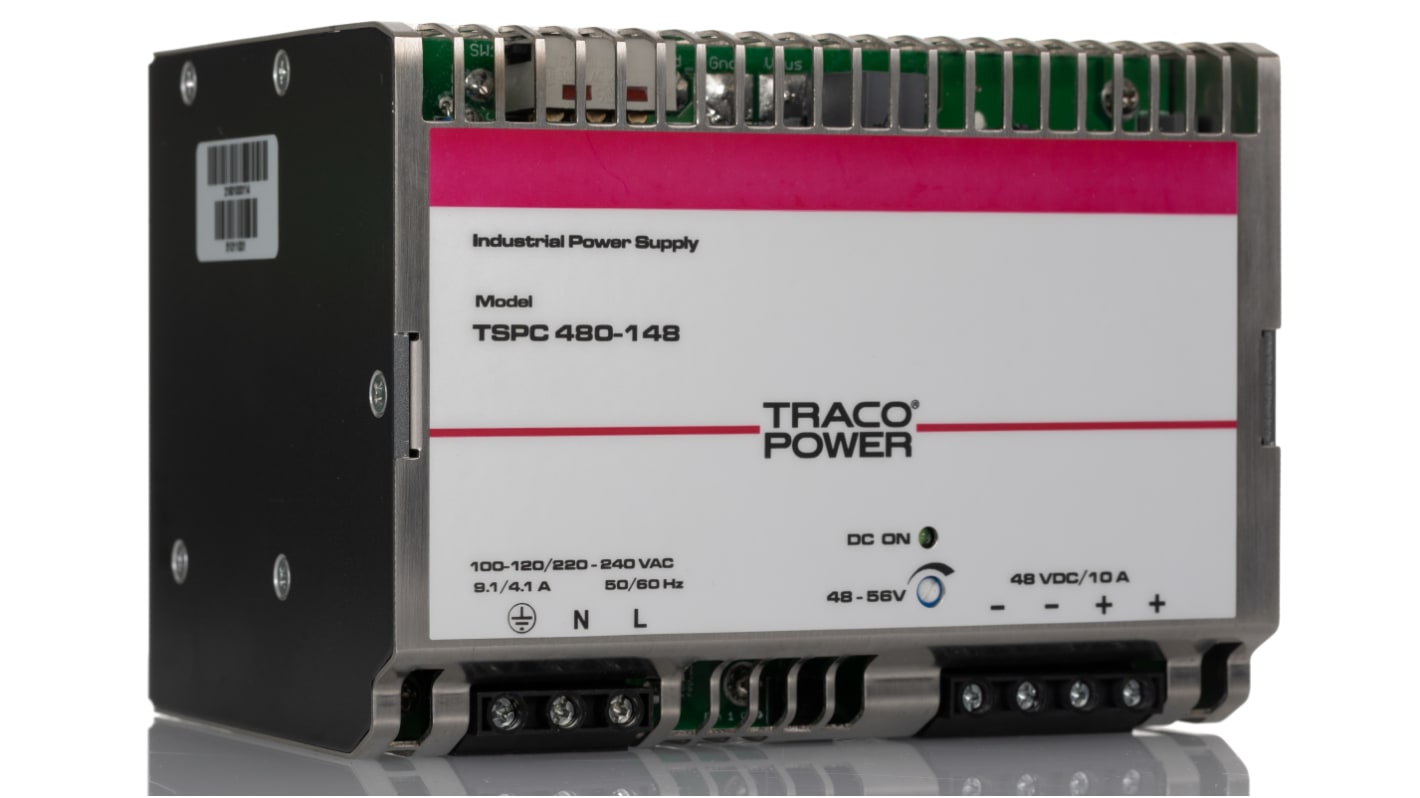 Alimentation pour rail DIN TRACOPOWER, série TSPC, 48V c.c.out 10A