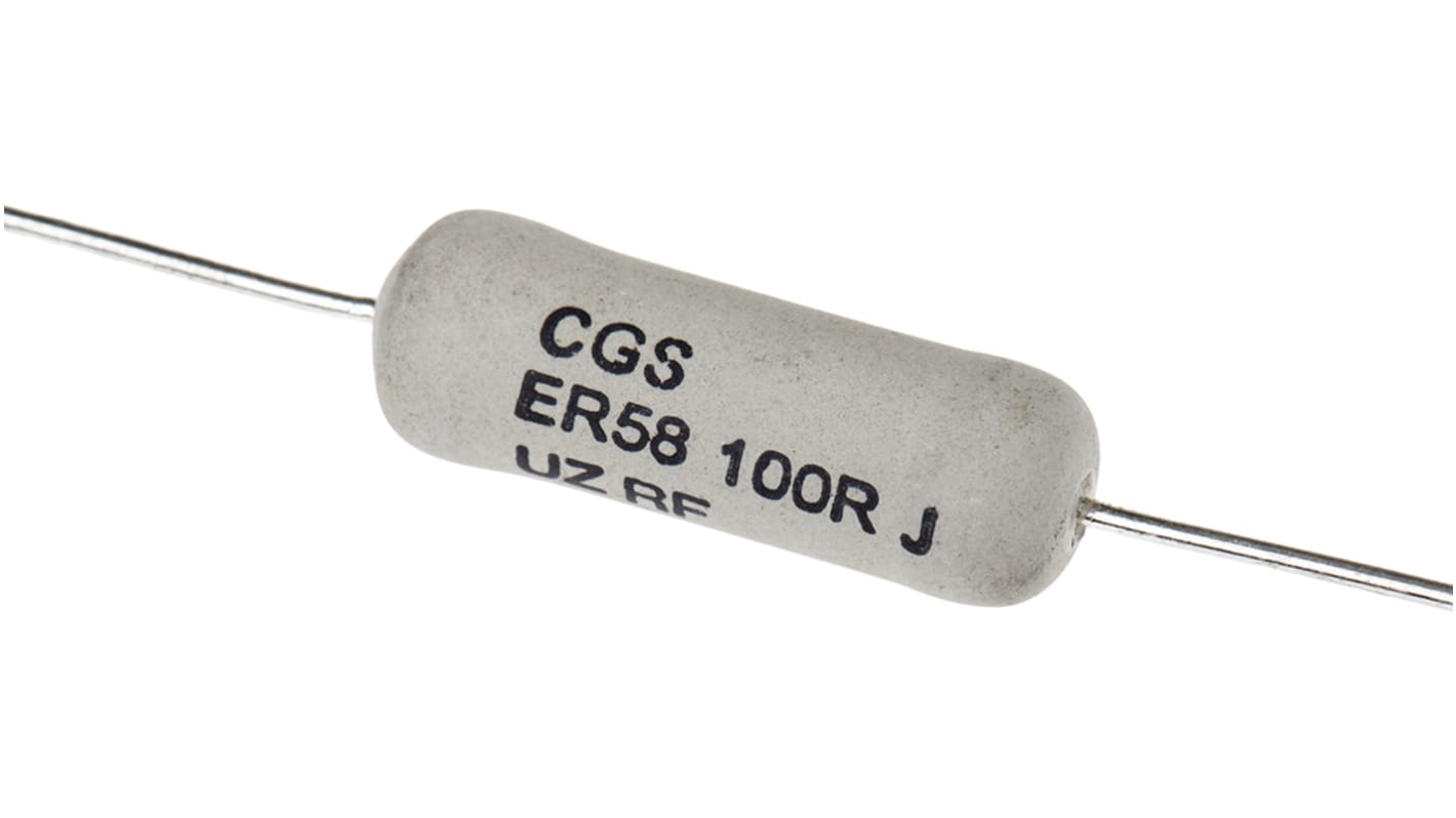 TE Connectivity 100Ω Wire Wound Resistor 7W ±5% ER58100RJT