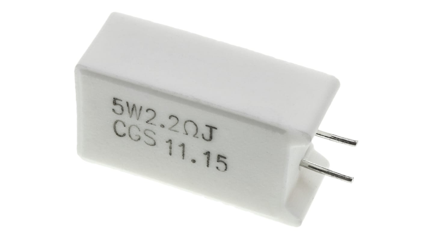 TE Connectivity 2.2Ω Wire Wound Resistor 5W ±5% SQMW52R2J