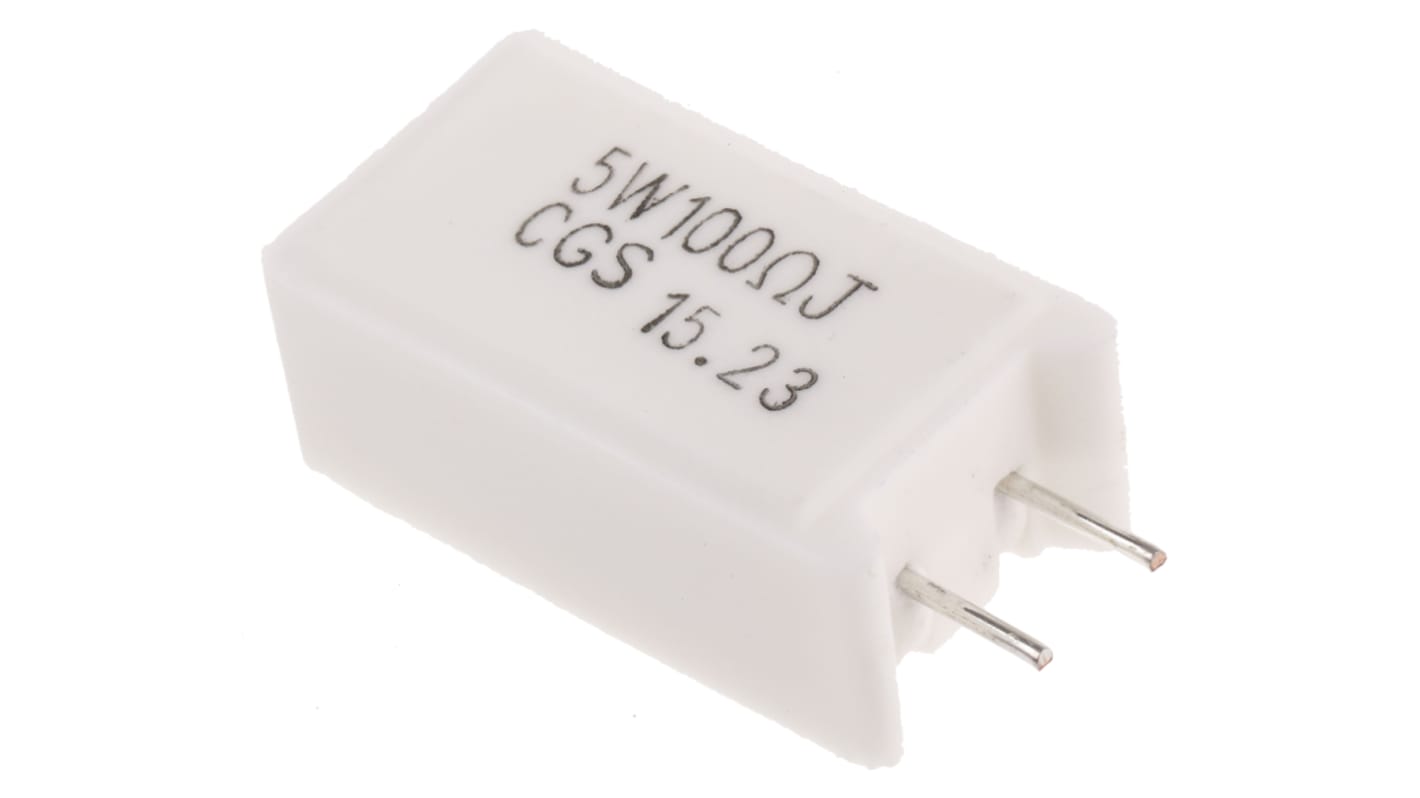 TE Connectivity 100Ω Wire Wound Resistor 5W ±5% SQMW5100RJ
