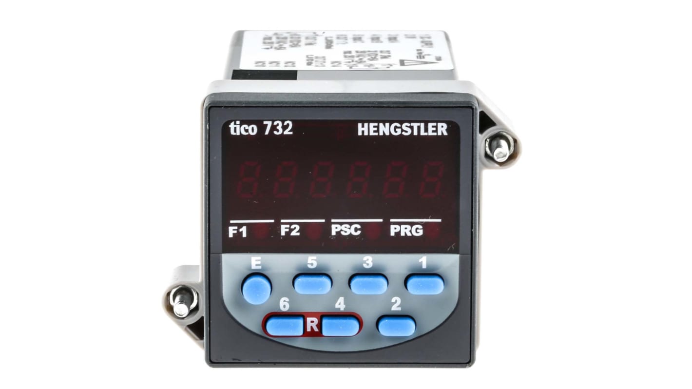 Hengstler カウンタ LED 5kHz 6 パネル取付 TICO 732シリーズ 0 732 030