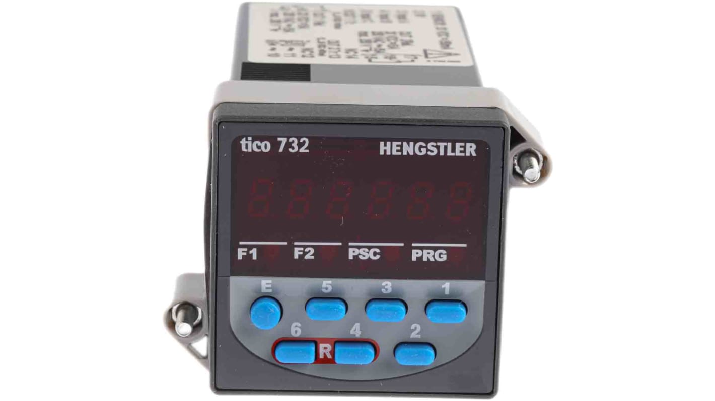 Hengstler カウンタ LCD 5kHz 6 パネル取付 TICO 732シリーズ 0 732 031