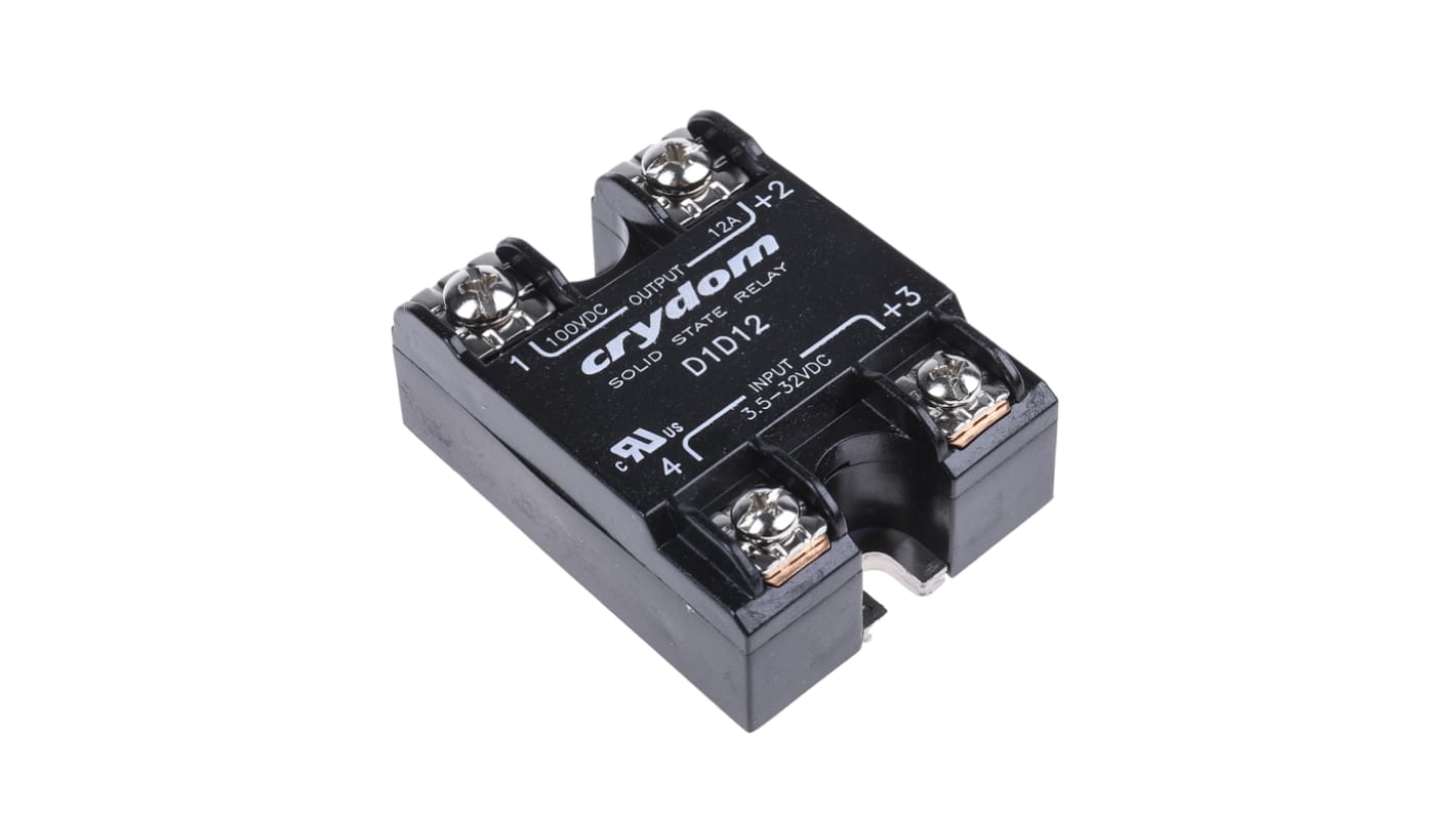 Sensata Crydom Solid State Relay, 12 A Load, Surface Mount, 100 V Load, 32 V Control