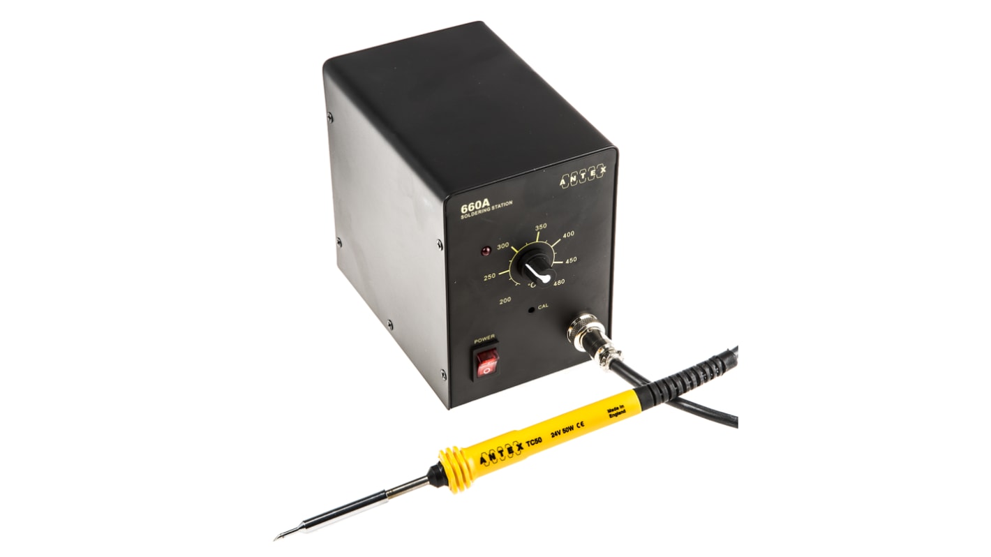 Antex Electronics 660A Analogue Soldering Station 50W, 230V