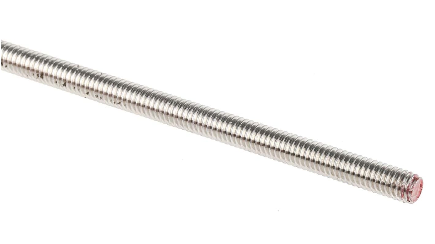 RS PRO Plain Stainless Steel Threaded Bar, M4, 1m