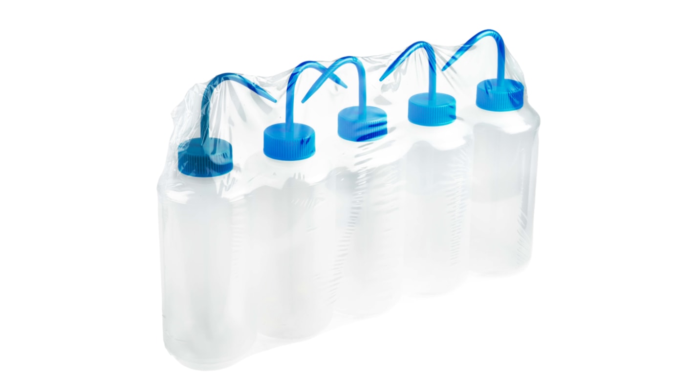 RS PRO 1L LDPE Wide Neck Wash Bottle