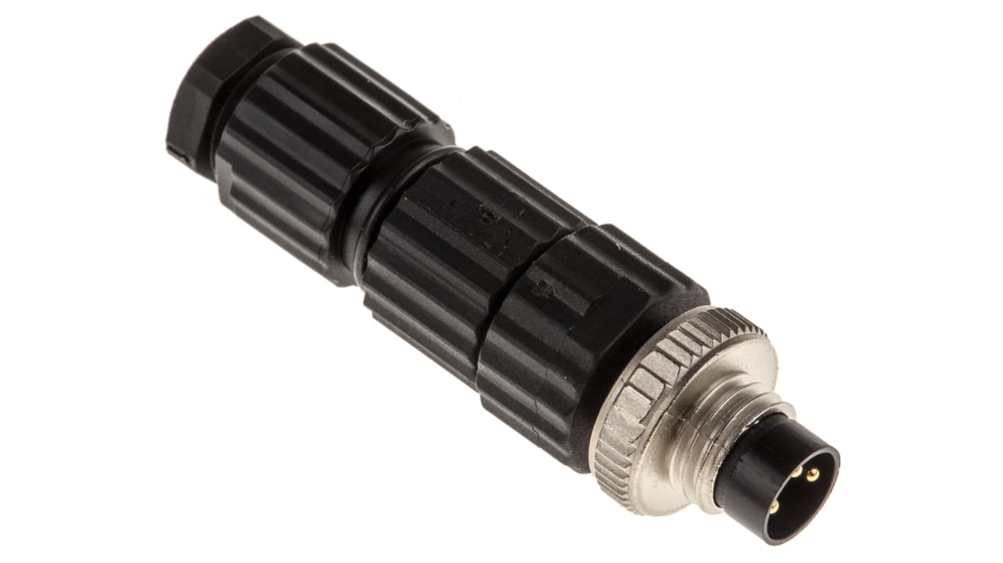 Hirschmann Circular Connector, 3 Contacts, Cable Mount, M8 Connector, Plug, Male, IP67, E Series