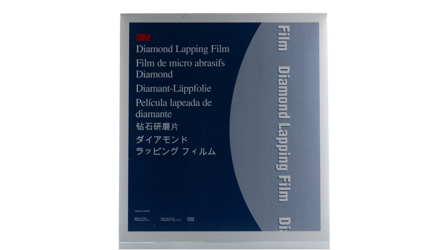 3M Grøn Diamant Fiberoptisk polerfilm, 279.4mm x 229mm, 0.1μm kornstørrelse