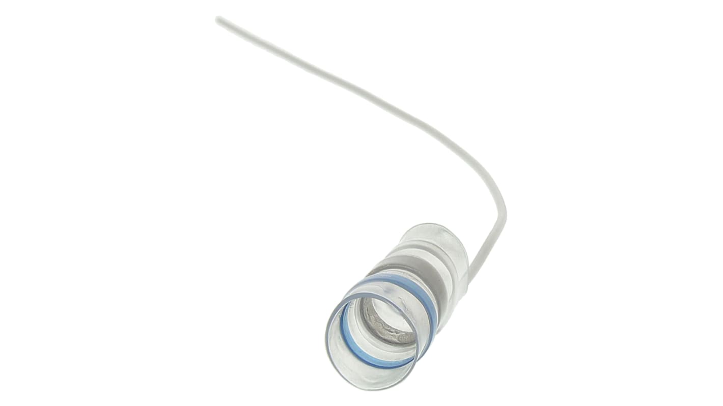 Manguitos de soldadura, TE Connectivity, Transparente, Poliolefina, diámetro del cable de 3.7 → 8.7mm