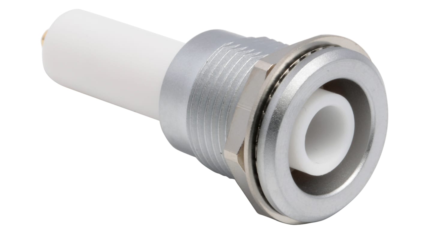 Connecteur coaxial cylindrique Lemo Femelle Droit, raccordement A souder Montage panneau