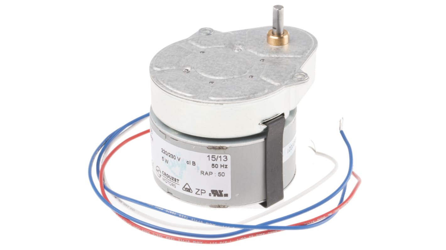 Crouzet Reversible Synchronous Geared AC Geared Motor, 3.5 W, 230 → 240 V