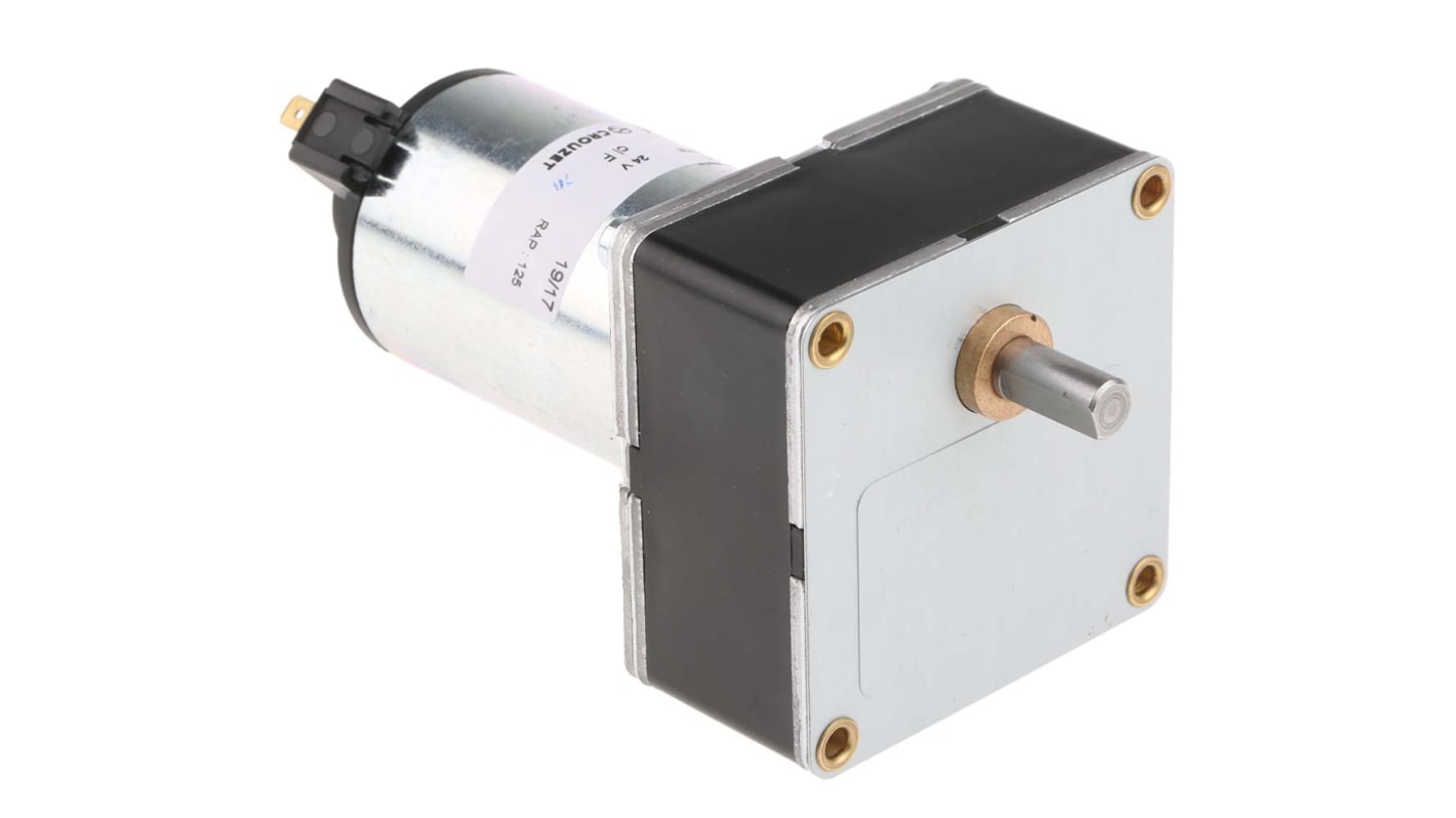 Crouzet Brushed Geared DC Geared Motor, 15.6 W, 24 V dc, 5 Nm, 21 rpm, 8mm Shaft Diameter