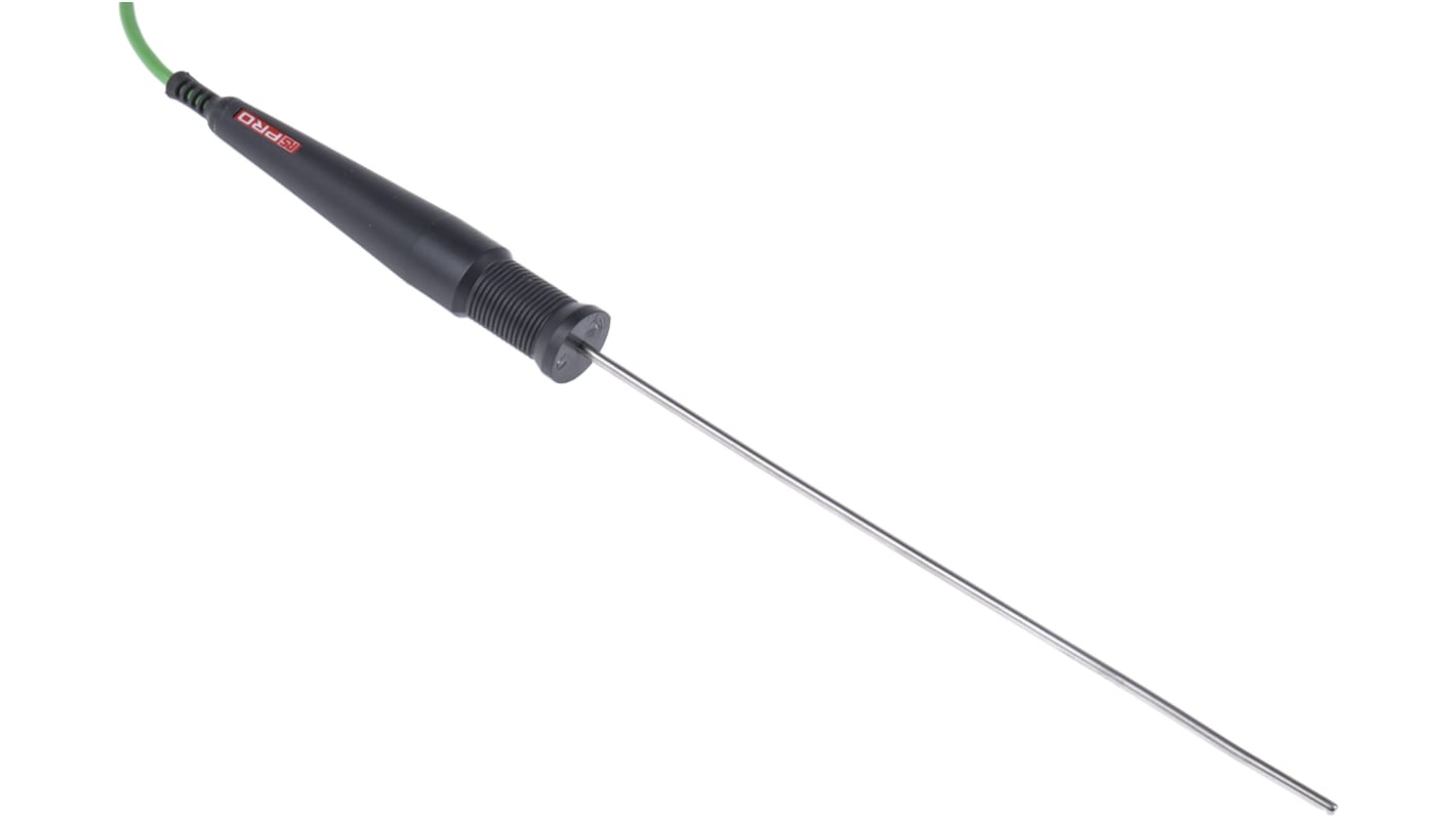 Sonda de temperatura de tipo K RS PRO, hasta 1.100 °C. ±1,5 °C (±0,25 %), Ø 3mm x 210mm, cable de 1m