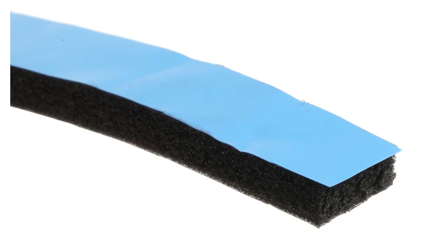 RS PRO Black Foam Tape, 12mm x 15m, 4.8mm Thick RS