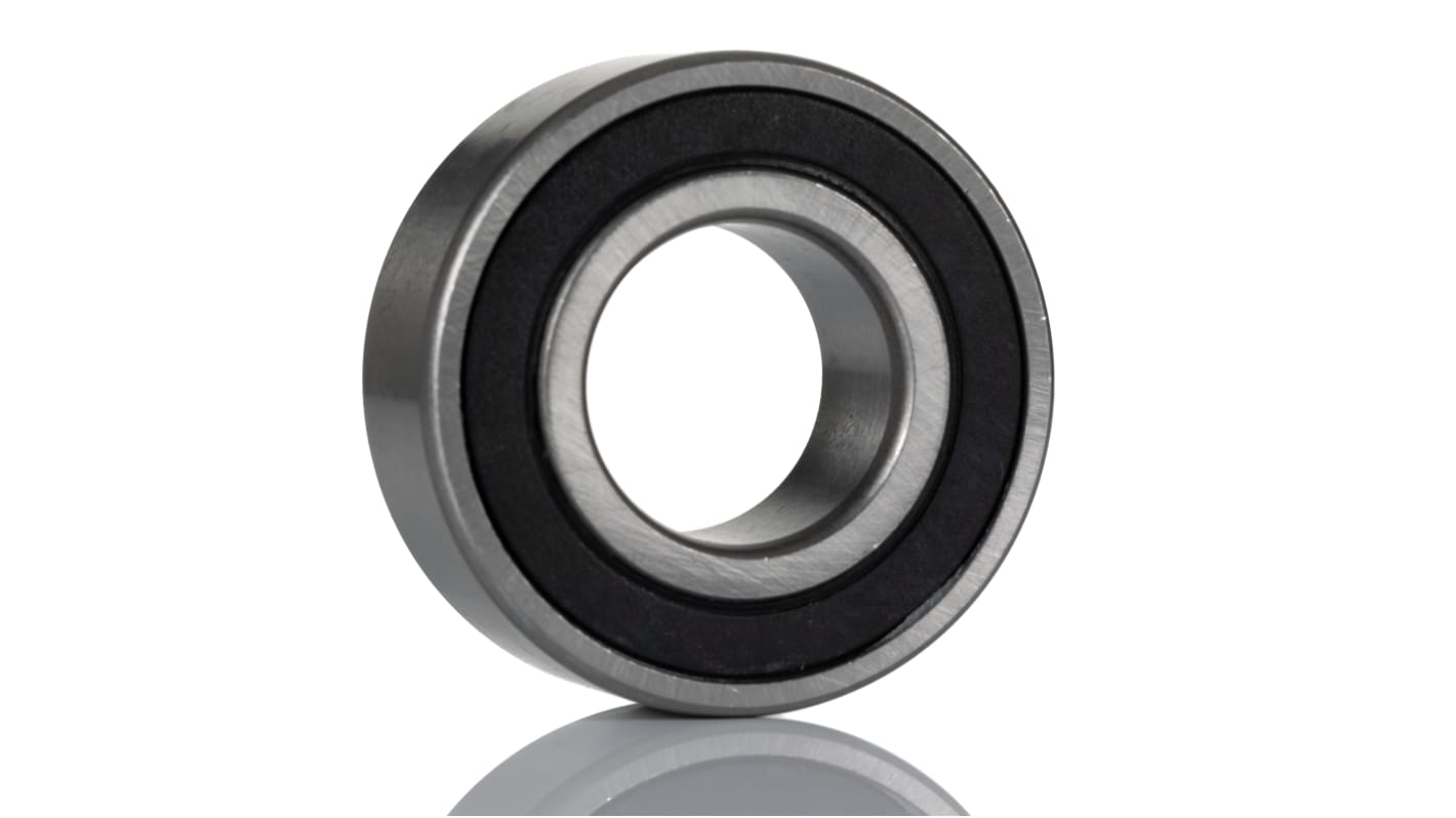 RS PRO 3201A-2RS Double Row Angular Contact Ball Bearing- Both Sides Sealed 12mm I.D, 32mm O.D