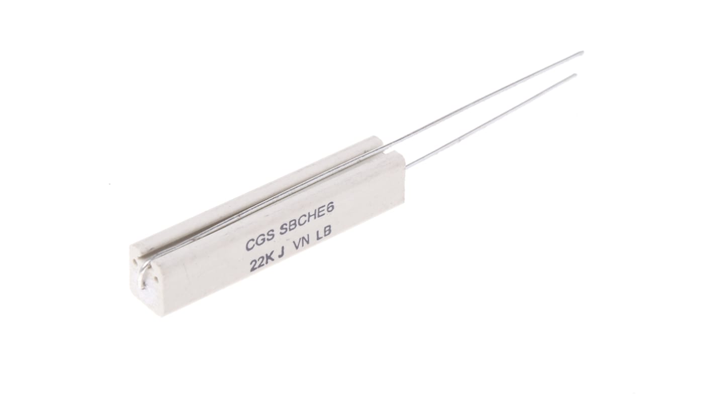 TE Connectivity 22kΩ Wire Wound Resistor 7W ±5% SBCHE622KJ