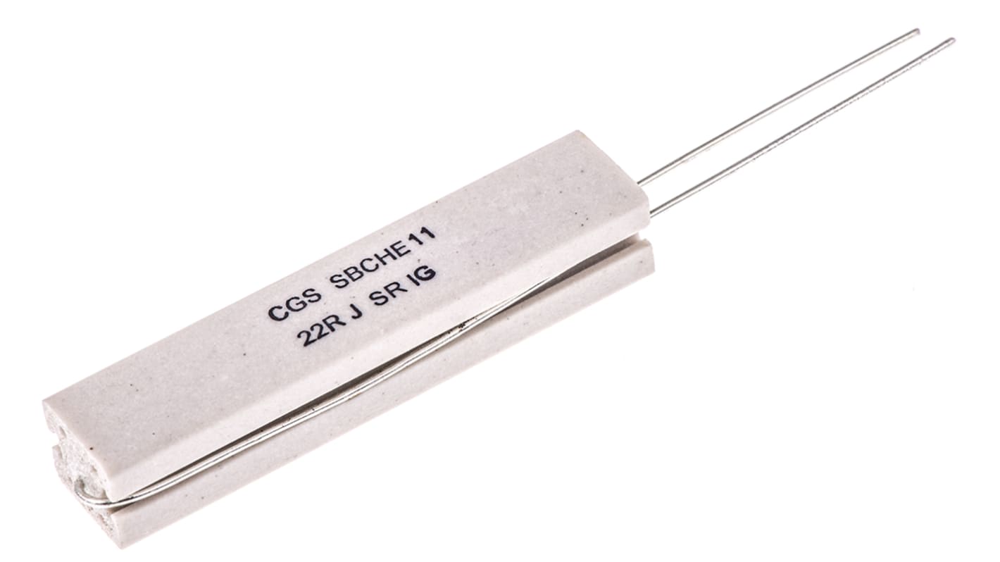 TE Connectivity 22Ω Wire Wound Resistor 11W ±5% SBCHE1122RJ