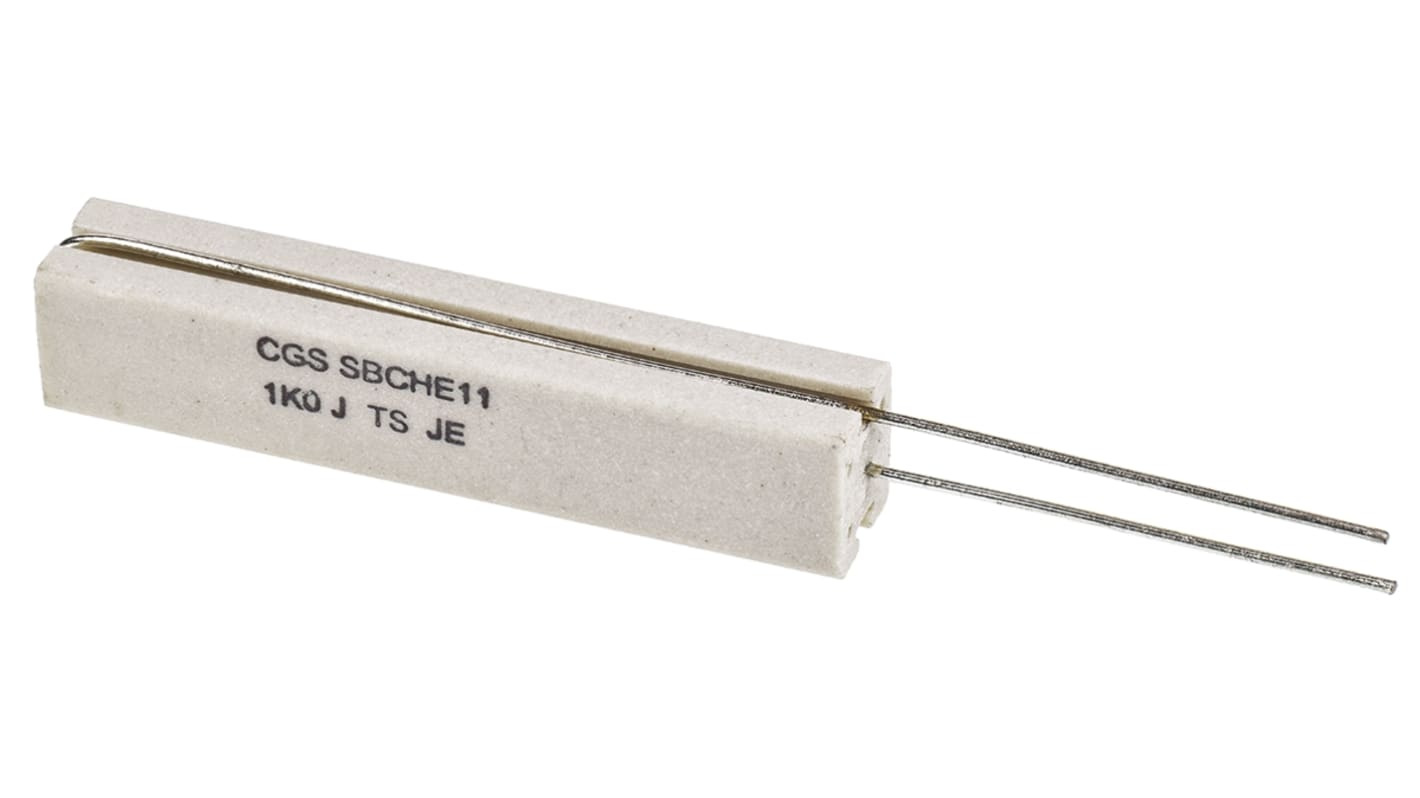 TE Connectivity 1kΩ Wire Wound Resistor 11W ±5% SBCHE111K0J