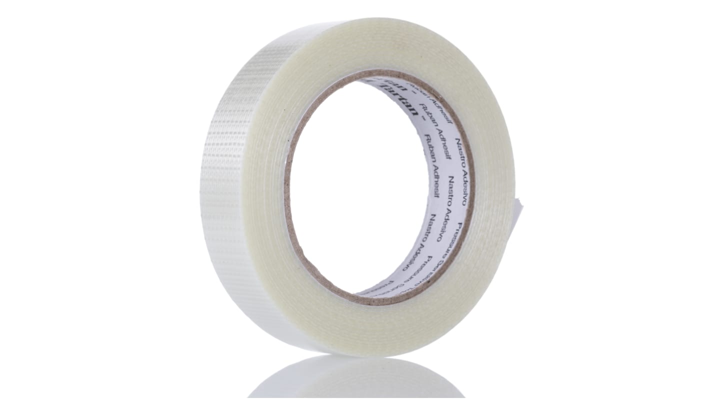 3M TARTAN 8954 Panzerband, Glasfaser Filamentband transparent, 0.125mm x 25mm x 50m