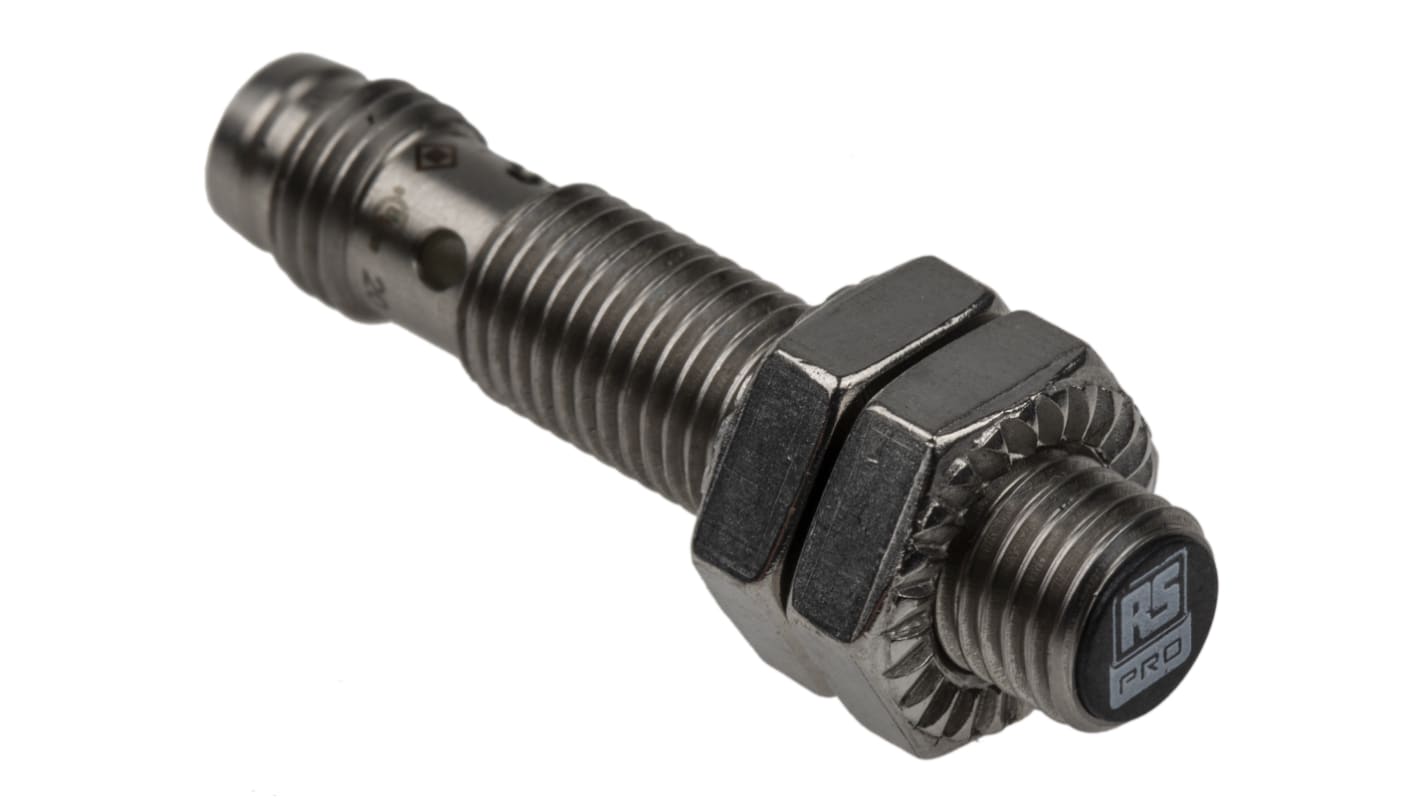 Capteur de proximité, RS PRO, M8 x 1, 10 → 30 V c.c., PNP, 2 mm