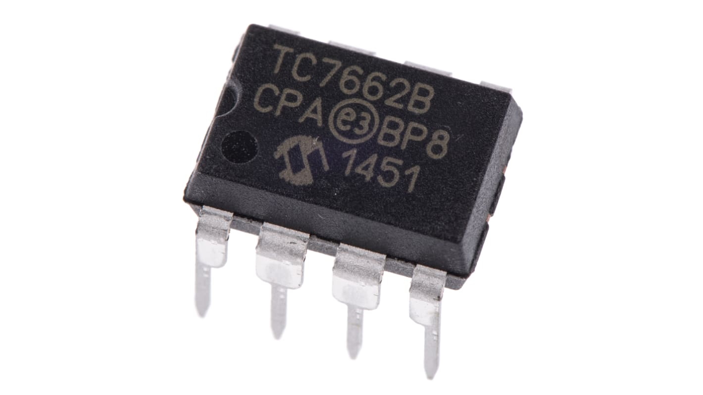 Convertitore c.c.-c.c. Microchip, Output max 15 V, Input max 15 V, Output min 20mA, 8 pin, PDIP