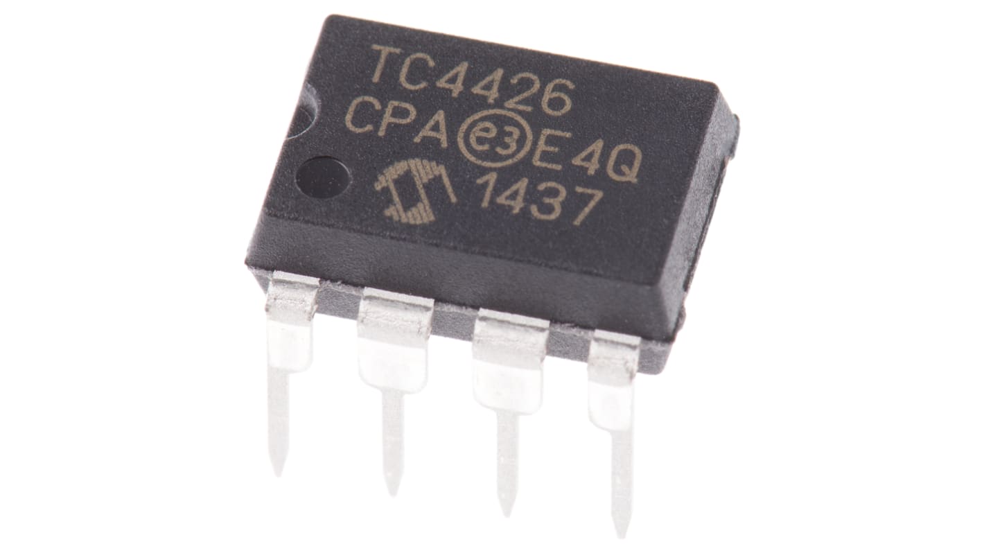 MOSFET kapu meghajtó TC4426CPA CMOS, TTL, 1,5 A, 18V, 8-tüskés, PDIP