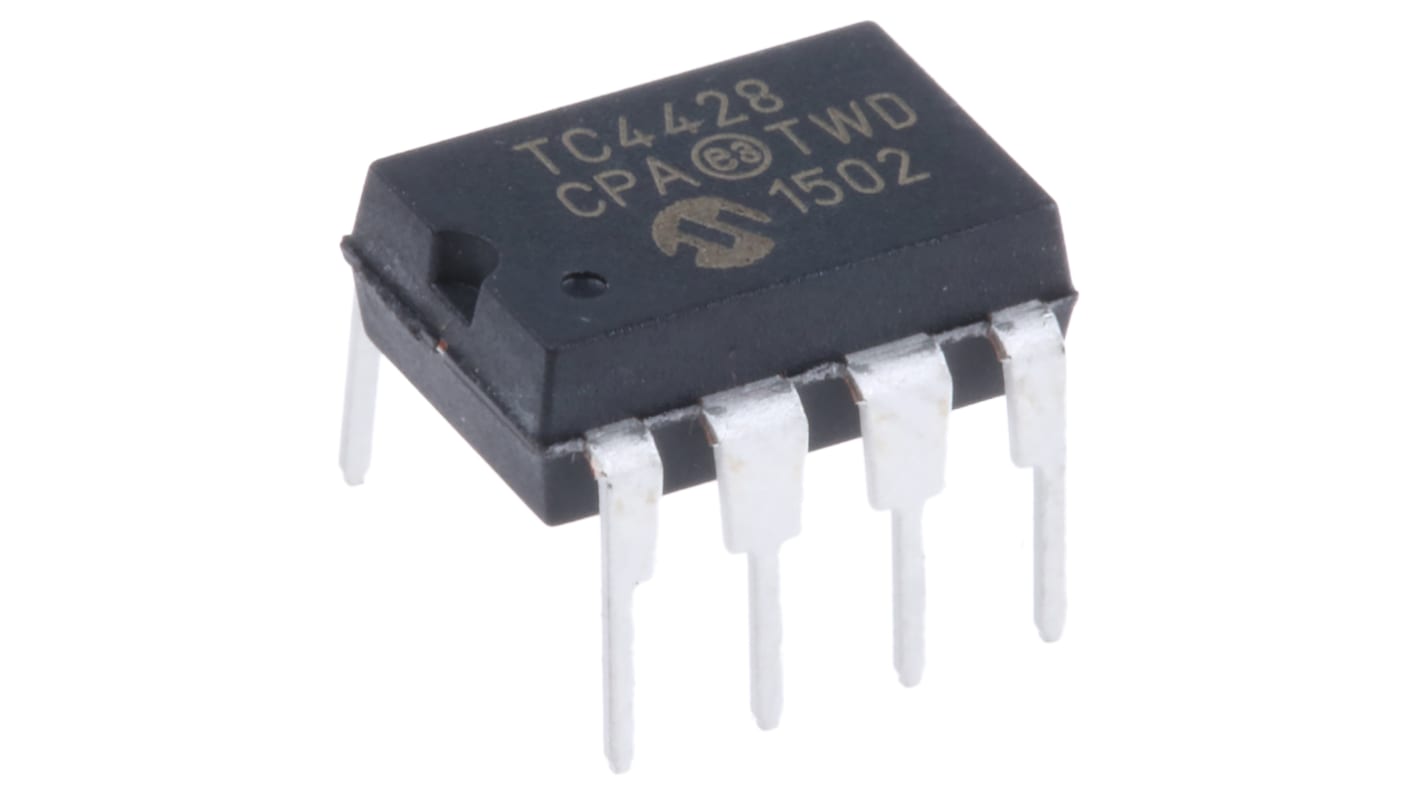 Driver gate MOSFET TC4428CPA, CMOS, TTL, 1,5 A, 18V, PDIP, 8-Pin