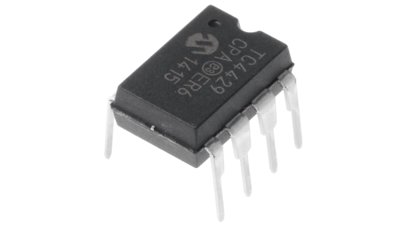 MOSFET kapu meghajtó TC4429CPA CMOS, TTL, 6 A, 18V, 8-tüskés, PDIP