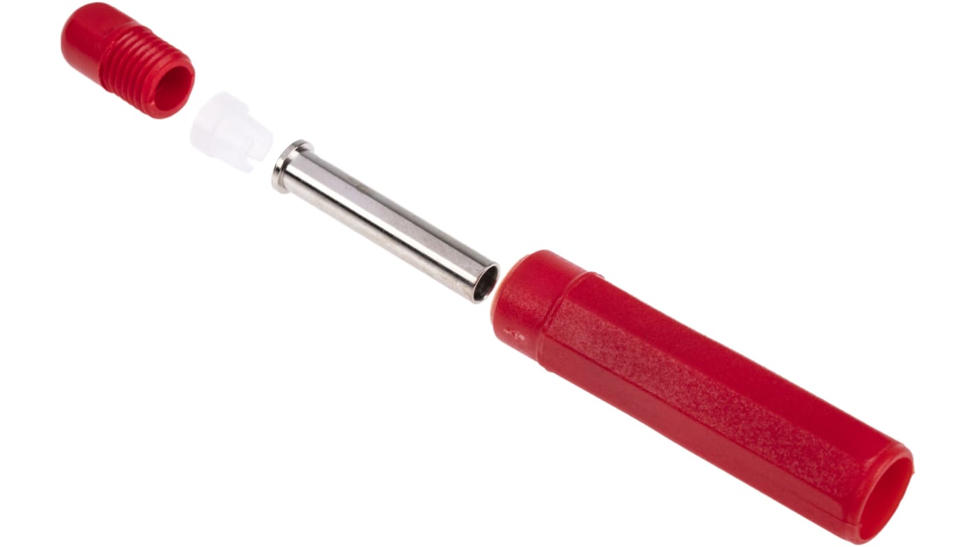 Fiche banane femelle 4 mm RS PRO Rouge Femelle 20A 1000V