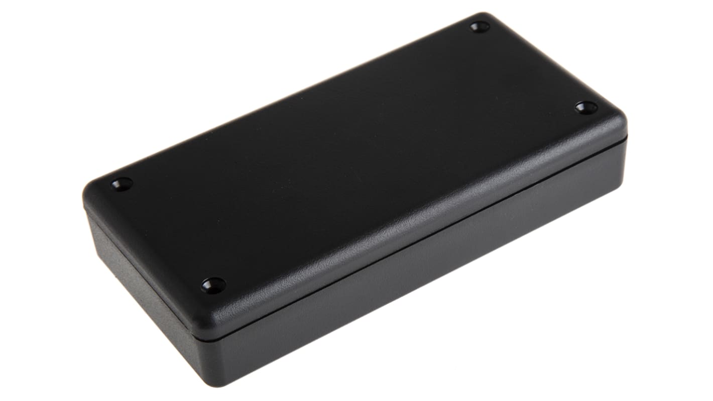 Caja Hammond de ABS pirroretardante Negro, 130 x 65 x 25mm, IP54